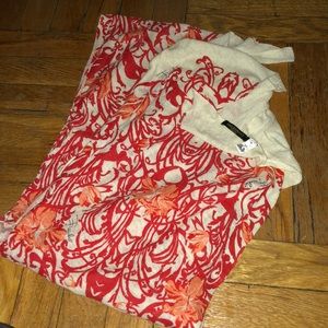 Emilio Pucci Red Floral Scarf